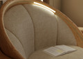 Controllable LED lighting built into the chair